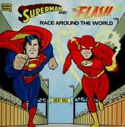 Cover of Superman and the Flash race around the world