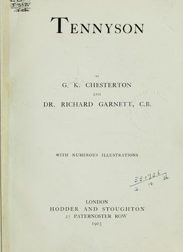 Cover of Tennyson