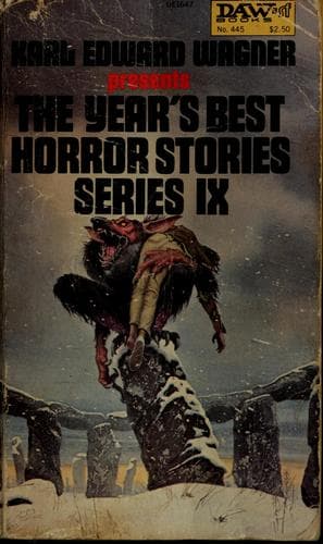 Cover of The year's best horror stories
