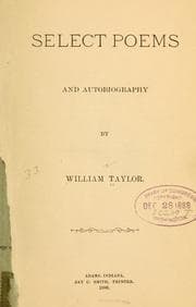 Cover of Select poems and autobiography