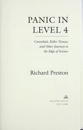Cover of Panic in Level 4