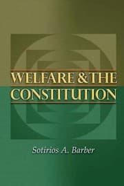 Cover of Welfare And The Constitution