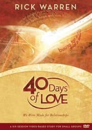 Cover of 40 Days Of Love We Were Made For Relationships
