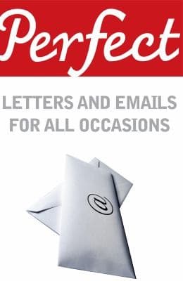 Cover of Perfect Letters and Emails for All Occasions