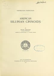 Cover of American Silurian crinoids