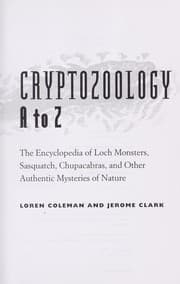 Cover of Cryptozoology A to Z