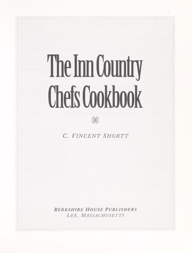Cover of The Inn Country Chefs Cookbook