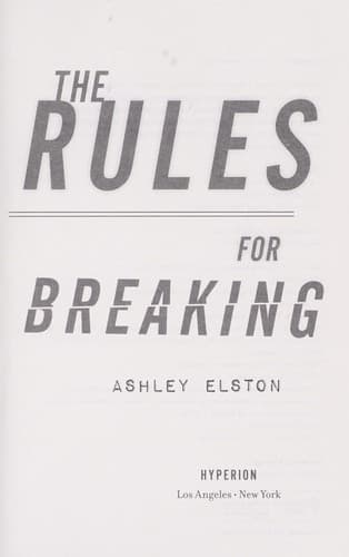 Cover of Rules for Breaking