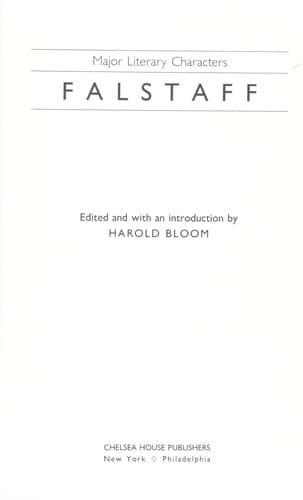 Cover of Falstaff