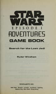 Cover of Search for the lost Jedi gamebook