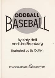 Cover of Oddball baseball