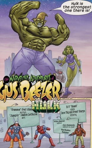 Cover of The marvelous adventures of Gus Beezer with the Hulk