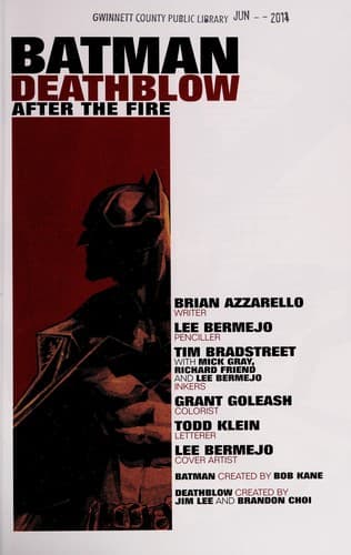 Cover of Batman Deathblow