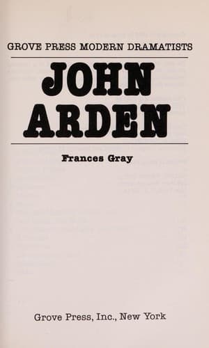 Cover of John Arden