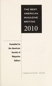 Cover of The best American magazine writing 2010