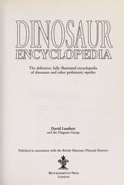 Cover of Dinosaur encyclopedia