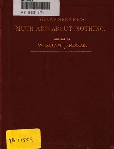 Cover of Much Ado About Nothing
