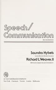 Cover of Speech/communication