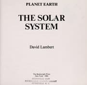 Cover of The solar system