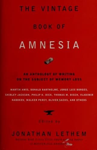 Cover of The Vintage Book of Amnesia