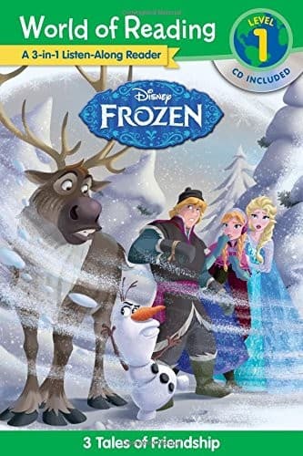 Cover of World of Reading: Frozen Frozen 3-in-1 Listen-Along Reader (World of Reading Level 1): 3 Royal Tales with CD!