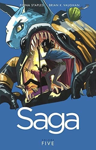 Cover of Saga, Vol. 5 (Turtleback School & Library Binding Edition)