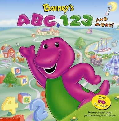 Cover of Barney's ABC, 123, and more!