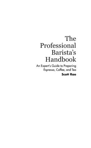 Cover of The professional barista's handbook