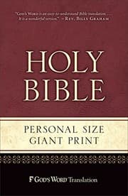 Cover of GW Personal Size Giant Print Burgundy Duravella