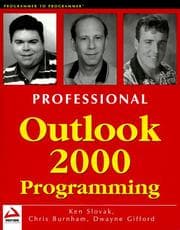 Cover of Professional Outlook 2000 programming
