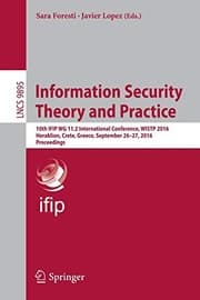 Cover of Information Security Theory and Practice