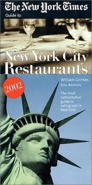 Cover of The New York Times Guide to New York City Restaurants 2002