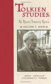 Cover of Tolkien Studies