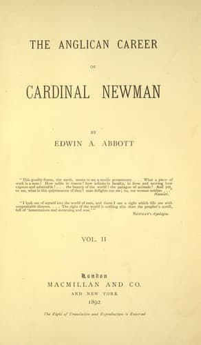 Cover of The Anglican Career of Cardinal Newman
