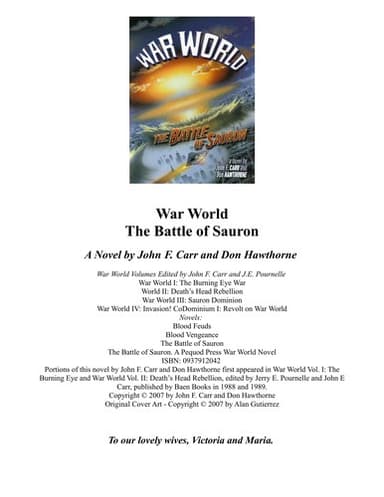 Cover of The battle of Sauron