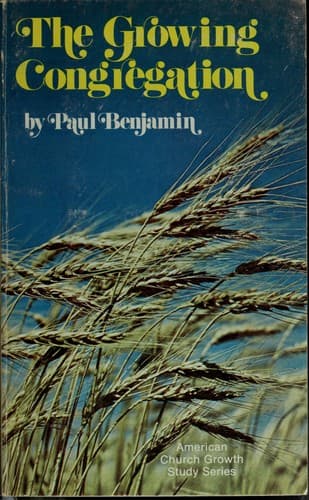 Cover of The growing congregation