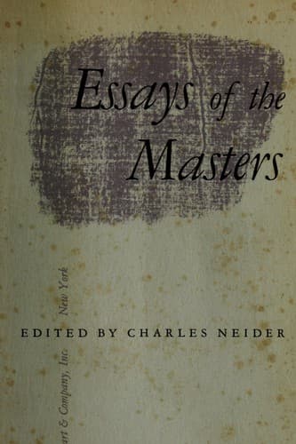 Cover of Essays of the Masters