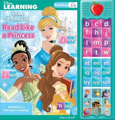Cover of Disney Princess Read Like a Princess 30-Button Sound Book - PI Kids