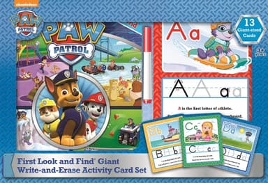 Cover of Nickelodeon PAW Patrol First Look and Find Giant Write-and-Erase Activity Card Set