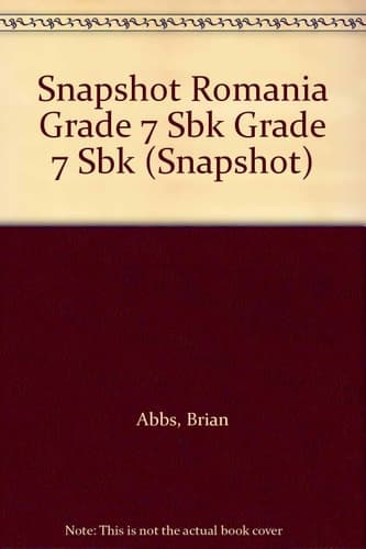 Cover of Snapshot Romania Grade 7 SBk Grade 7 SBk