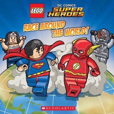 Cover of Race Around the World! (LEGO DC Super Heroes: 8x8)