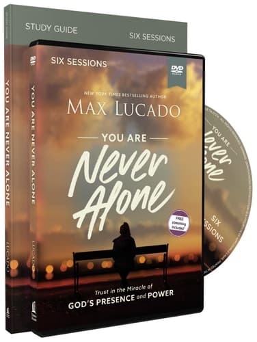 Cover of You Are Never Alone Study Guide with DVD