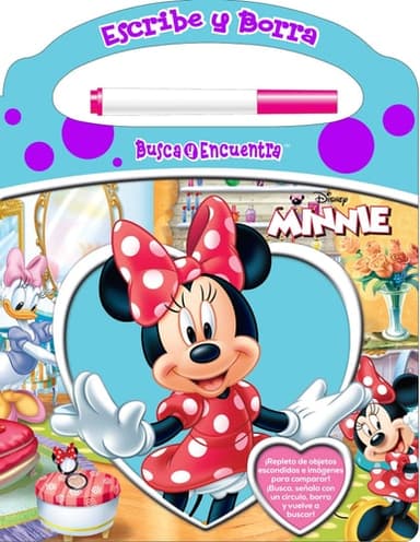 Cover of Write and Erase Look and Find Spanish Disney Minnie Refresh 2024