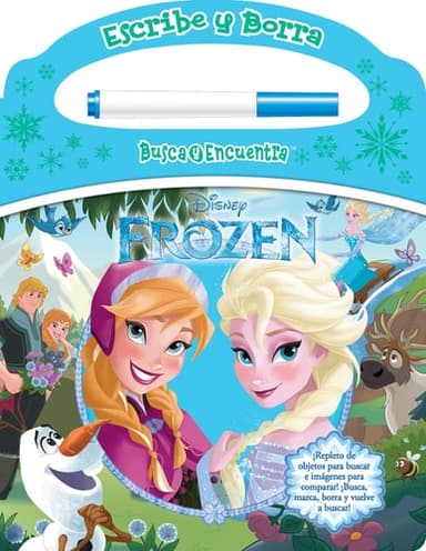 Cover of Write and Erase Look and Find Spanish Disney Frozen Refresh