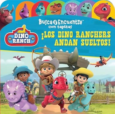 Cover of Lift-A-Flap Look and Find Spanish Dino Ranch