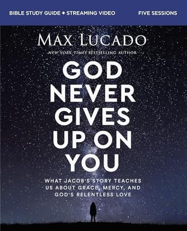 Cover of God Never Gives up on You Bible Study Guide Plus Streaming Video