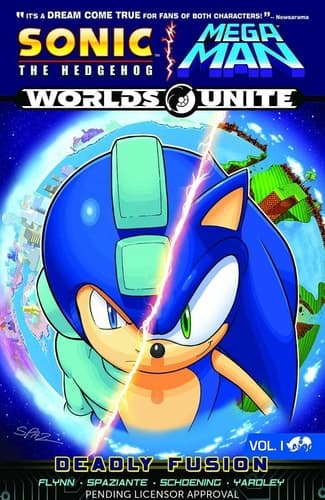 Cover of Sonic the Hedgehog/ Mega Man worlds unite