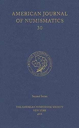 Cover of American Journal of Numismatics 30 (2018)