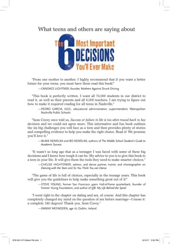 Cover of 6 Most Important Decisions You'll Ever Make : A Guide for Teens