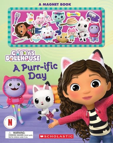 Cover of Purr-Ific Day (Gabby's Dollhouse Magnet Book)